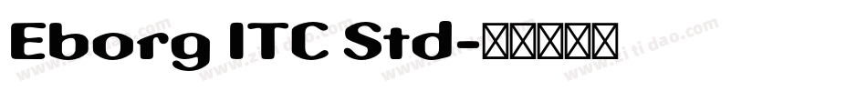 Eborg ITC Std字体转换